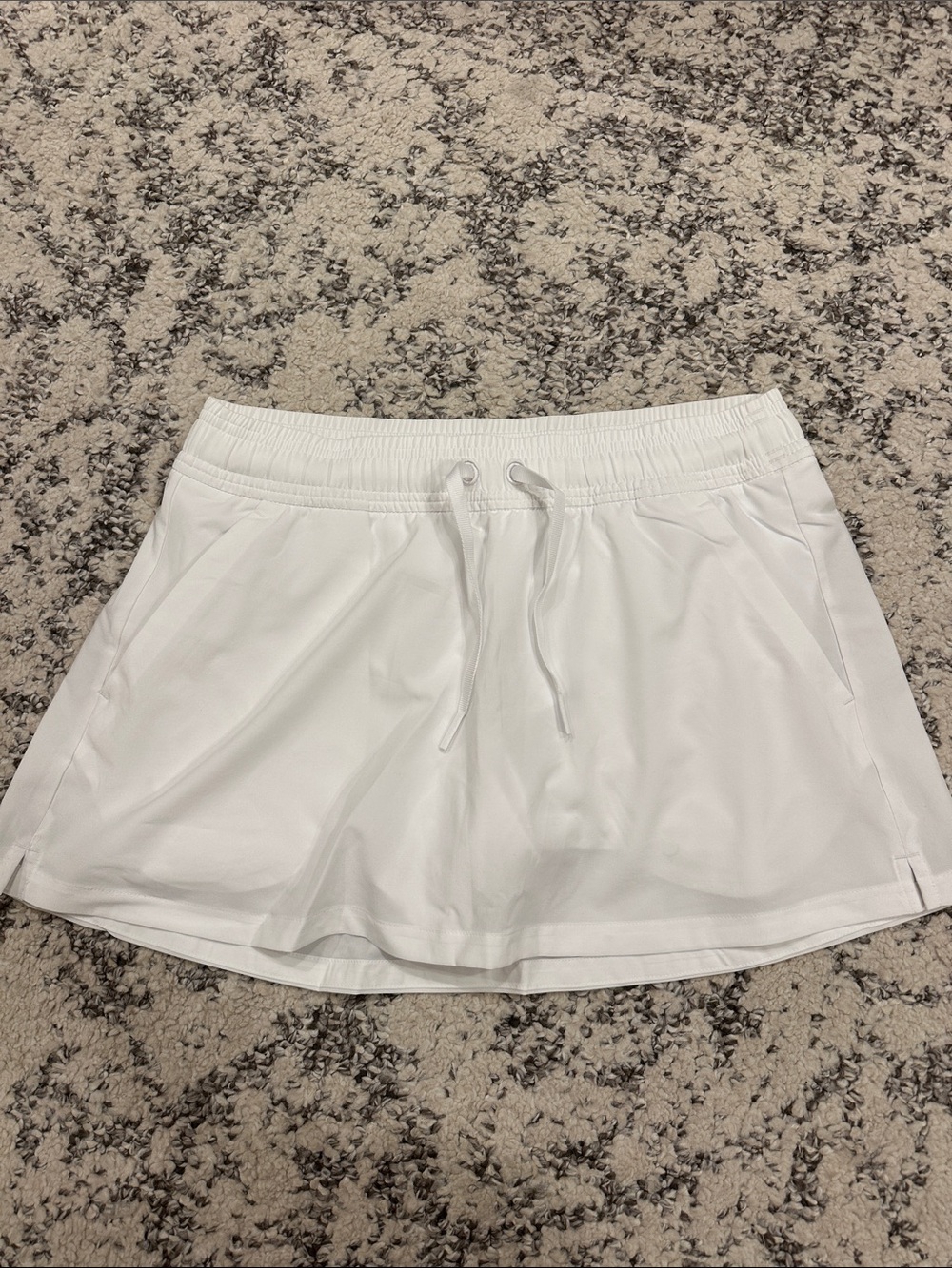 Free Fly Apparel White Athletic Skort with Drawstring